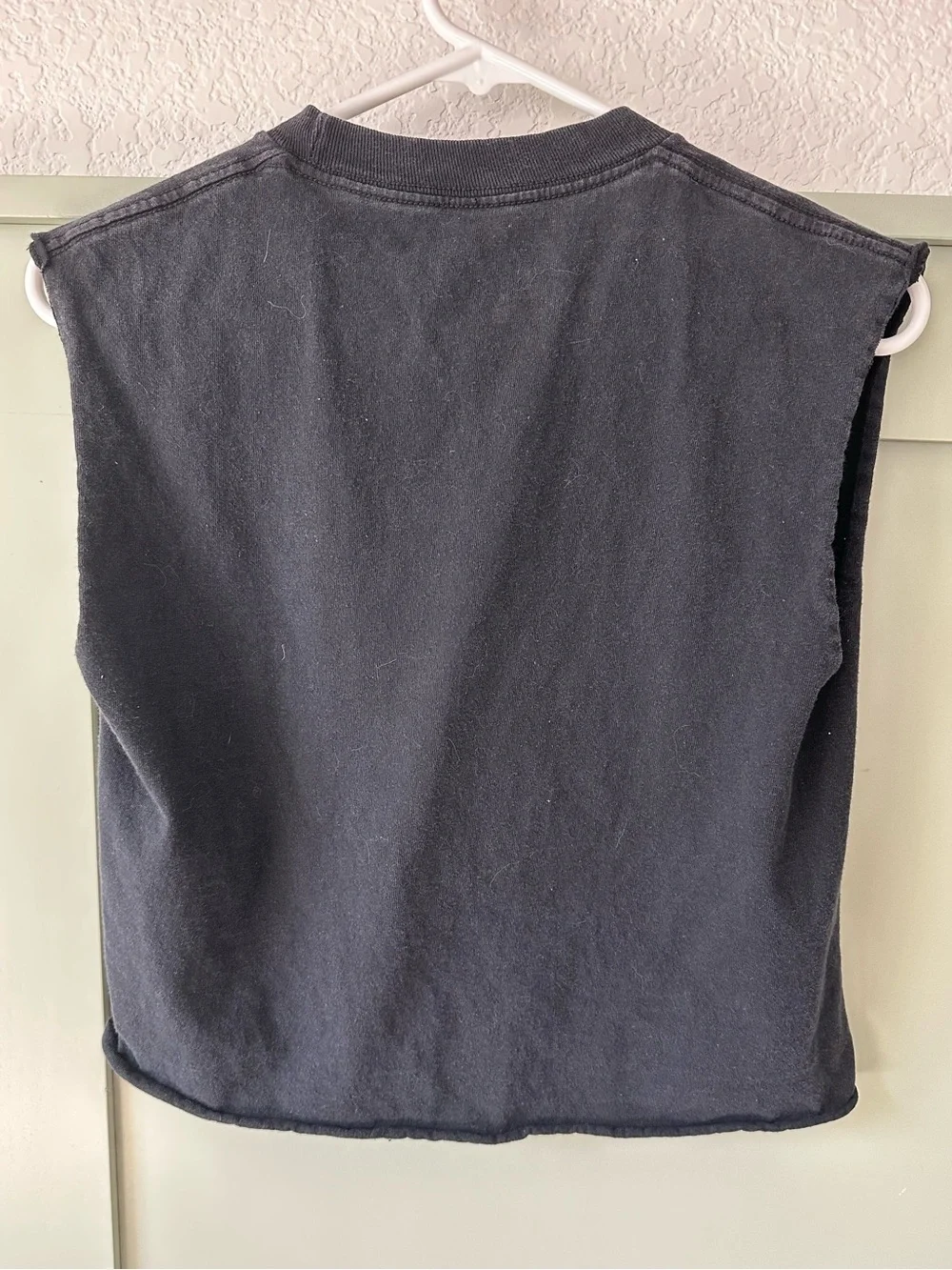 Vintage Red Hot Chili Peppers Black Sleeveless Band Tee - cropped